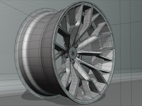 Ferrada Forged FR9 Wheel Model 3D