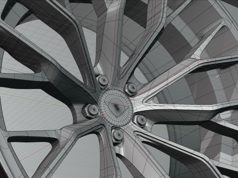 Ferrada Forged FR9 Wheel Model 3D