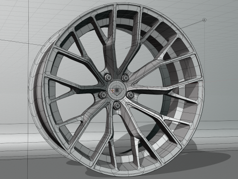 Ferrada Forged FR9 Wheel Model 3D