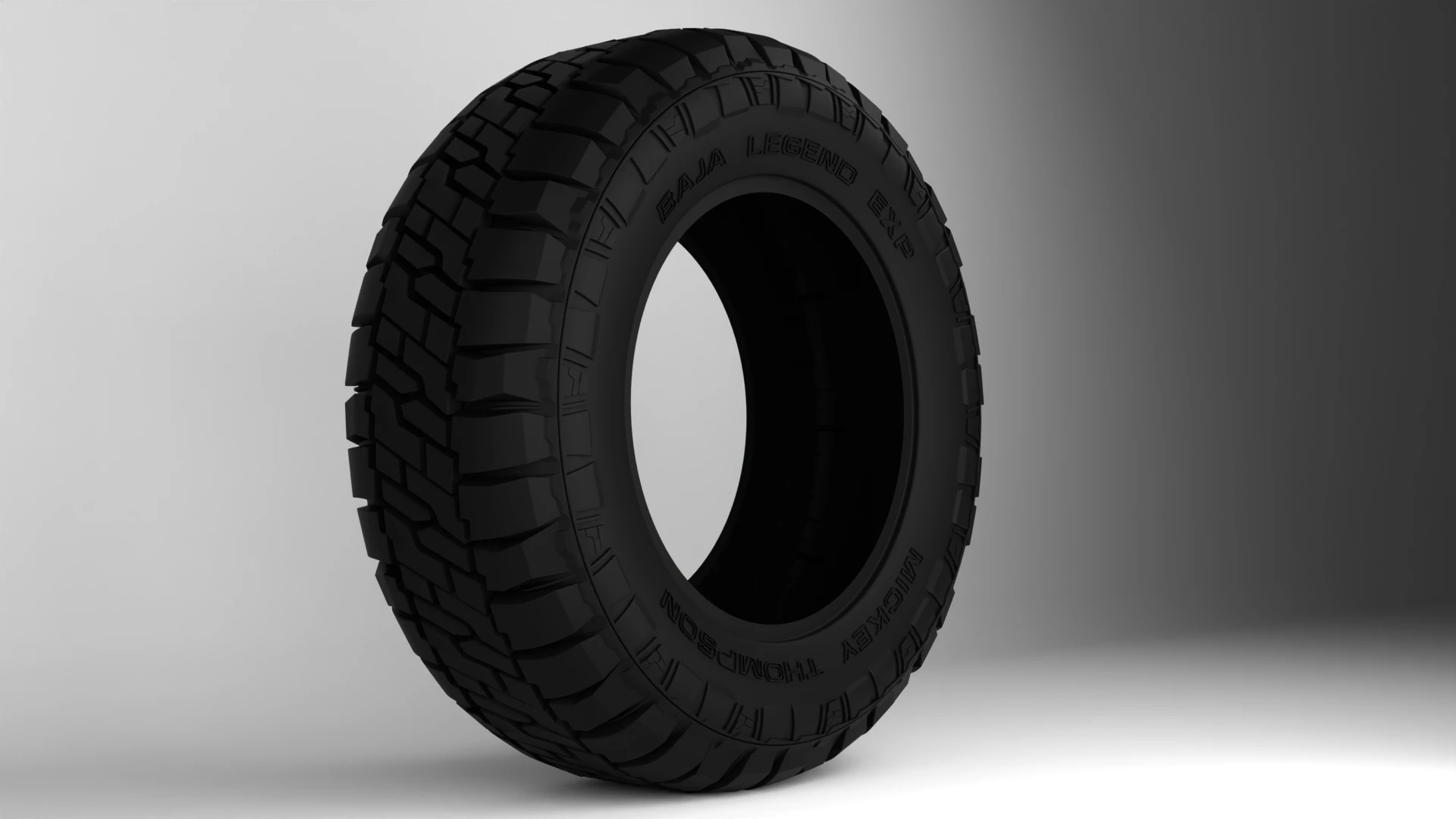 Mickey Thompson Tire Baja Legend EXP 3D Model .c4d .max .obj .3ds .fbx .stl .blend 
