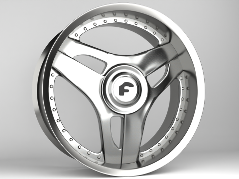 Forgiato 713-2 Wheels 3D 모델
