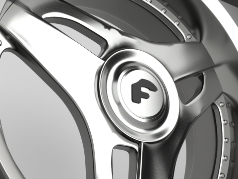 Forgiato 713-2 Wheels 3D 模型