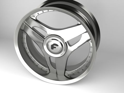 Forgiato 713-2 Wheels 3D 模型