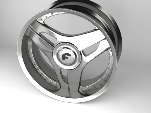 Forgiato 713-2 Wheels 3D Model
