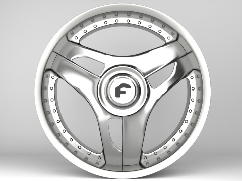 Forgiato 713-2 Wheels 3D 模型