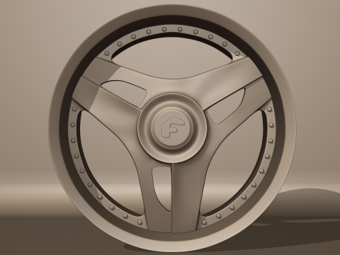 Forgiato 713-2 Wheels 3D 模型