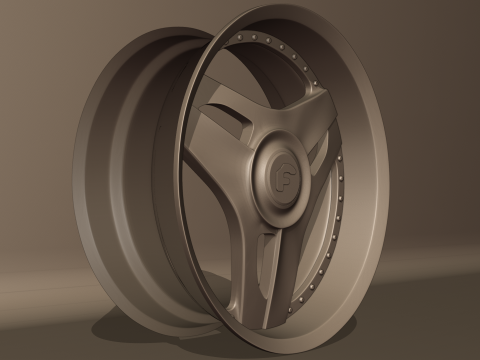 Forgiato 713-2 Wheels 3D 模型