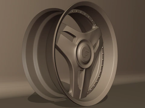 Forgiato 713-2 Wheels 3D Model