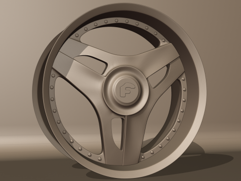 Forgiato 713-2 Wheels 3D 模型