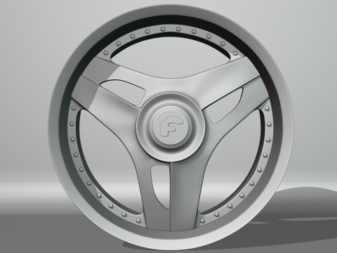 Forgiato 713-2 Wheels 3D 模型