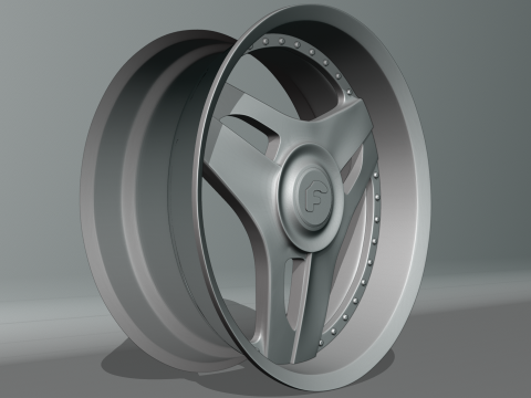 Forgiato 713-2 Wheels 3D 模型