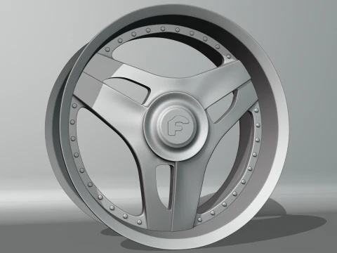 Forgiato 713-2 Wheels 3D Model