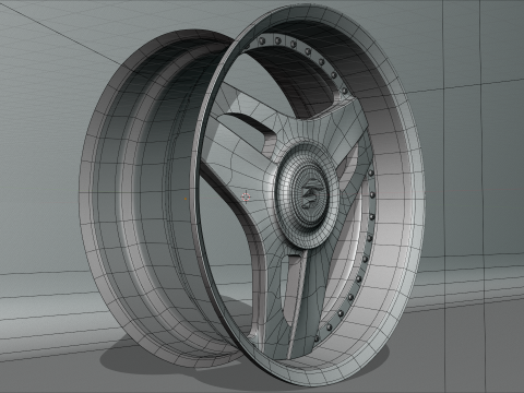 Forgiato 713-2 Wheels 3D 模型