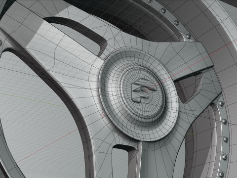 Forgiato 713-2 Wheels 3D 模型