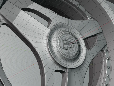 Forgiato 713-2 Wheels 3D Model