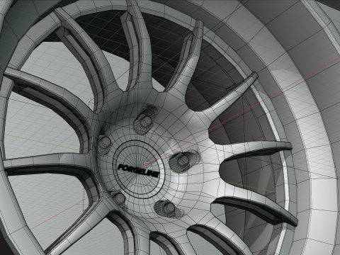 Forgeline TS3R Wheels 3D Модель
