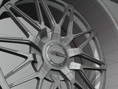 Schott Drift Wheels 3D Model