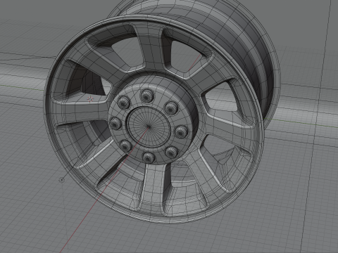 Generic Trucks Wheels 3D Model