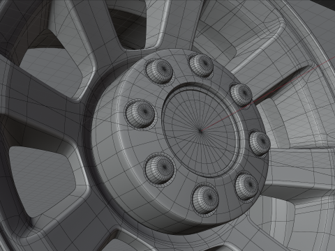 Generic Trucks Wheels 3D Model