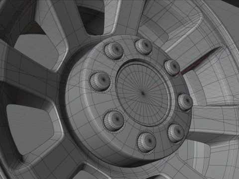 Generic Trucks Wheels 3D Model