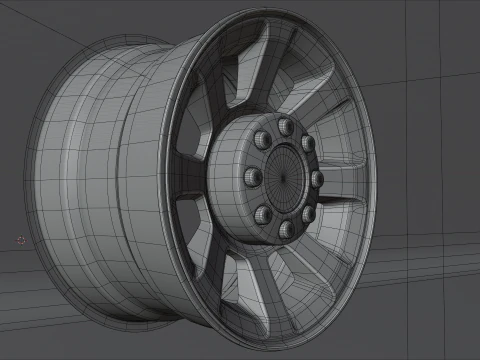 Generic Trucks Wheels 3D Model