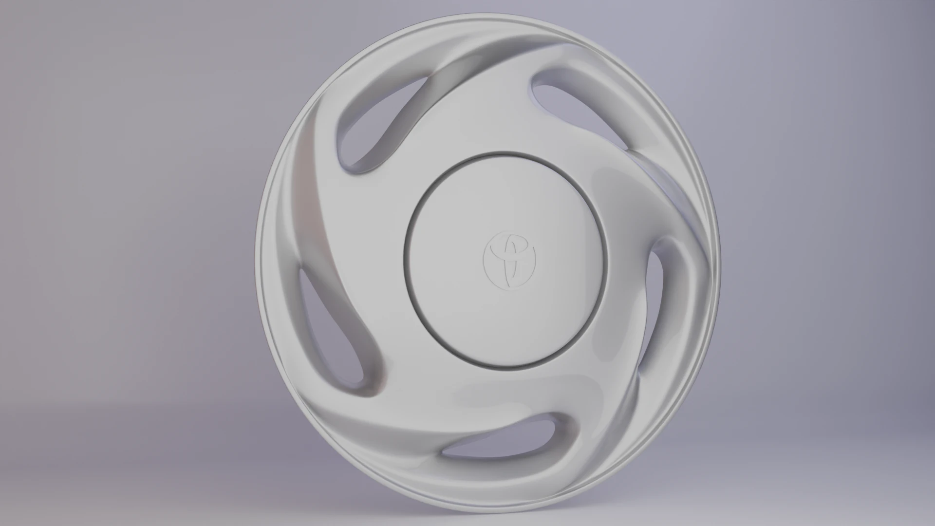 Toyota Corolla 98 Wheel Cover 3D Model .c4d .max .obj .3ds .fbx .stl .blend 