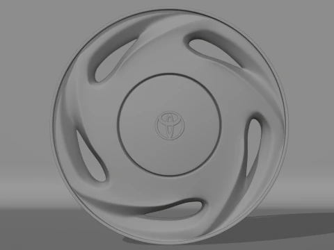 Toyota Corolla 98 Wheel Cover 3D Model
