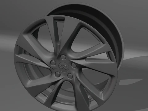 Infiniti QX60 2014-2015 Wheels 3D Model