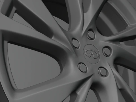 Infiniti QX60 2014-2015 Wheels 3D Model