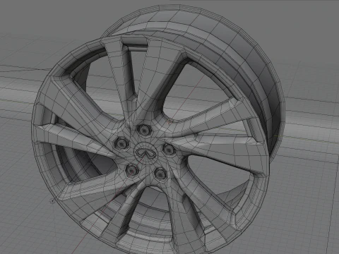 Infiniti QX60 2014-2015 Wheels 3D Model