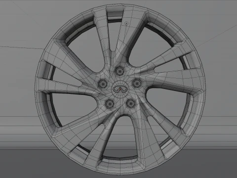 Infiniti QX60 2014-2015 Wheels 3D Model