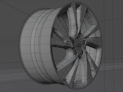 Infiniti QX60 2014-2015 Wheels 3D Model