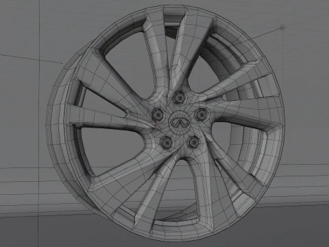 Infiniti QX60 2014-2015 Wheels 3D Model