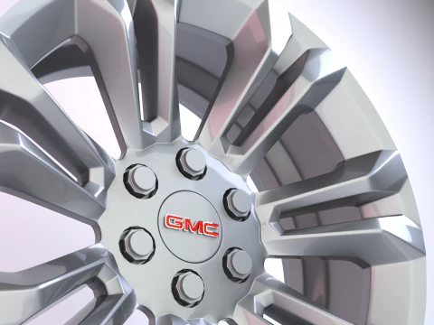 GMC FR 55 OEM Wheels 3D Model
