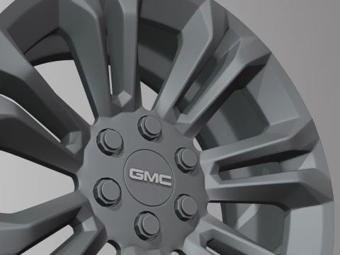 GMC FR 55 OEM Wheels 3D Model