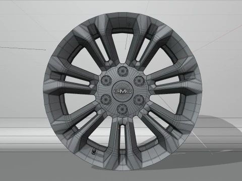 GMC FR 55 OEM Wheels 3D Model