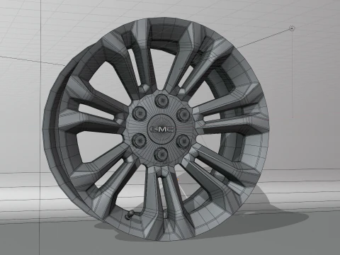 GMC FR 55 OEM Wheels 3D Model