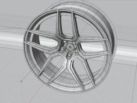 Generic 2 sport Wheels 3D Model