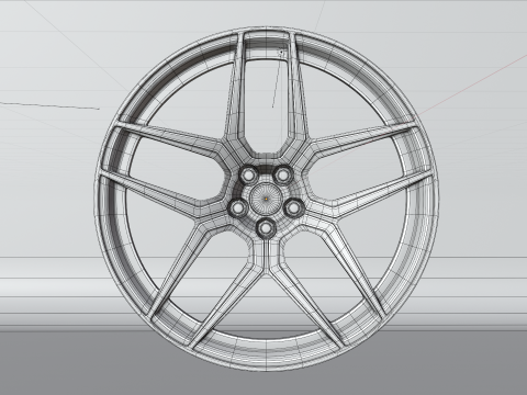 Generic 2 sport Wheels 3D Model