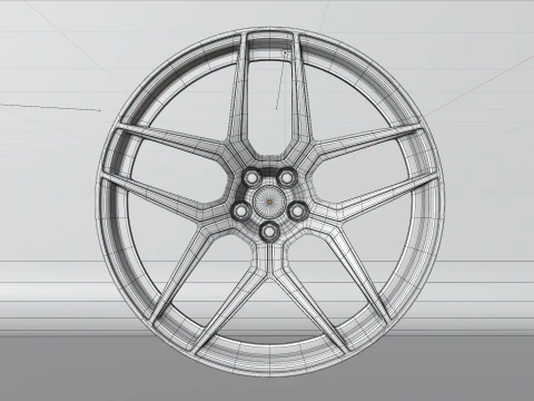 Generic 2 sport Wheels 3D Model