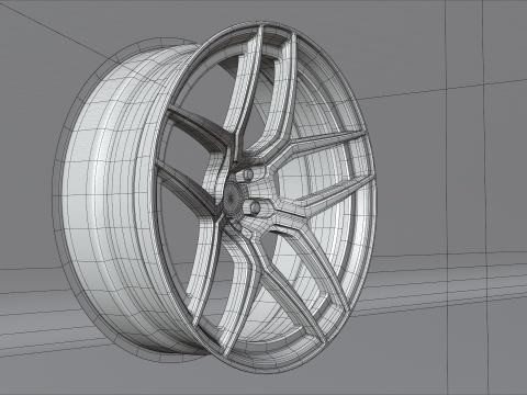 Generic 2 sport Wheels 3D Model