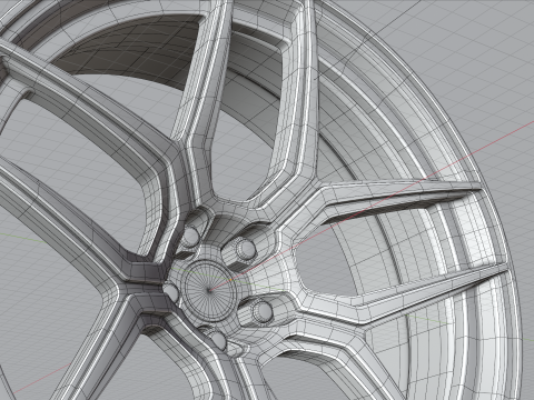 Generic 2 sport Wheels 3D Model