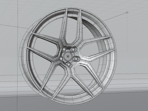 Generic 2 sport Wheels 3D Model