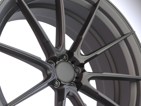 AL13 D010 Monoblock Wheel 3D Model