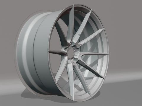 AL13 D010 Monoblock Wheel 3D Model
