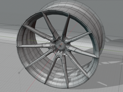 AL13 D010 Monoblock Wheel 3D Model