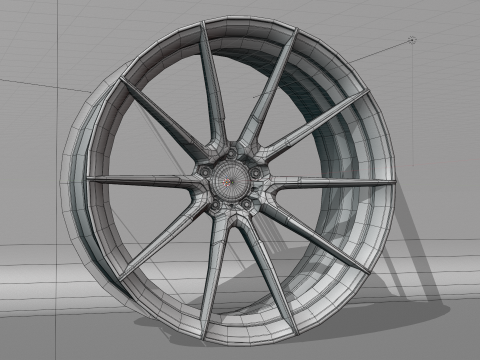 AL13 D010 Monoblock Wheel 3D Model