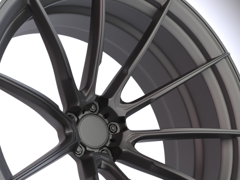 AL13 D010 Monoblock Wheel 3D Model