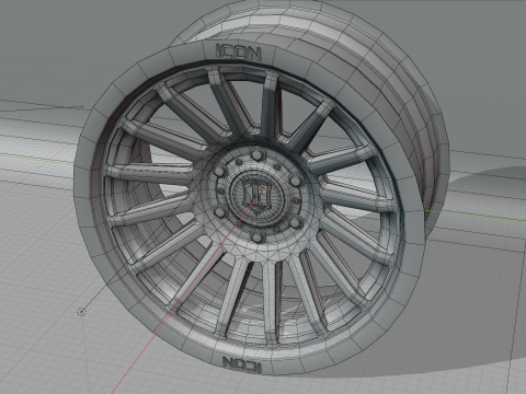 Icon Alloy Recon Wheel 3D Model