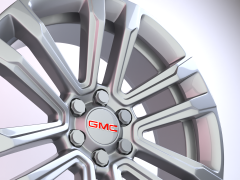 GMC FR72 Wheels 3D Model